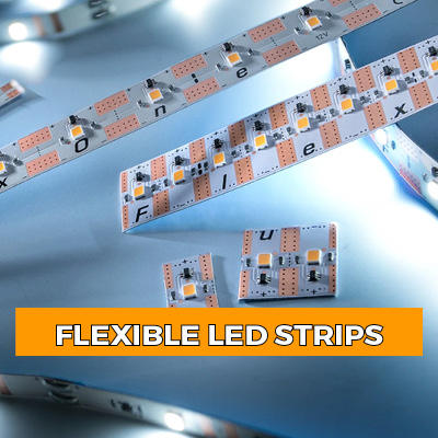 Build Your Own Flexible LED strips, CRI up 99, Luminous Flux up to 5000 lm/m.